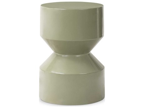 Four Hands Chandler Round Moss Lacquered Concrete End Table
