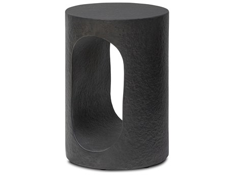 Four Hands Chandler Samson Distressed Graphite Concrete End Table