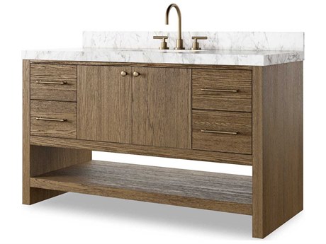 Four Hands Anthem Single Wide Vanity - Washed Natural Veneer