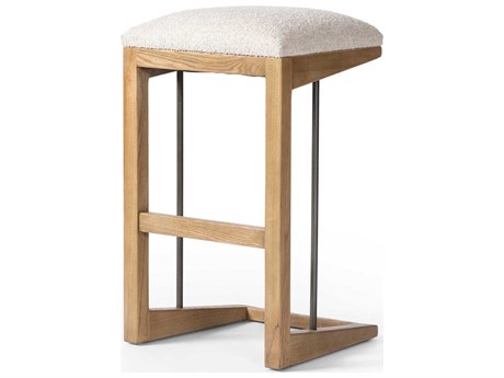 Four Hands Westgate Finn Upholstered Ash Wood Bar Stool