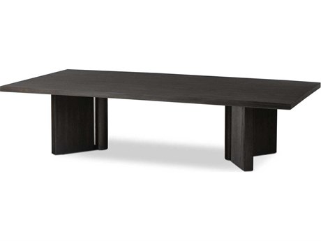 Four Hands Haiden Rectangular Wood Smoked Black Veneer Coffee Table