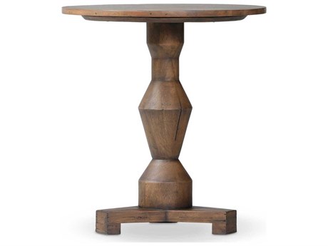 Four Hands Harmon Rivi Round Wood End Table