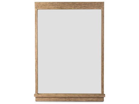 Four Hands Wells Ledge Rectangular Distressed Light Pine Floor Mirror