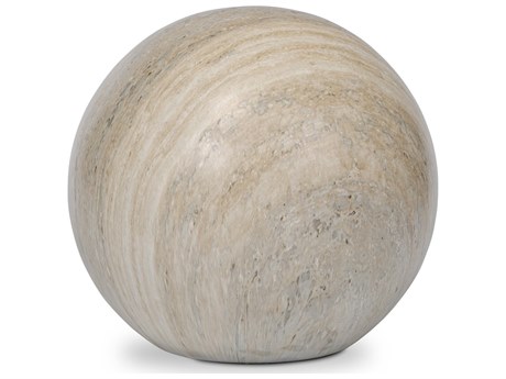 Four Hands Thayer Mairo Natural Grey Faux Marble Sphere