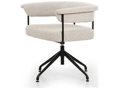 Four Hands Grayson Carrie Beige Upholstered Adjustable Swivel Task Office Chair