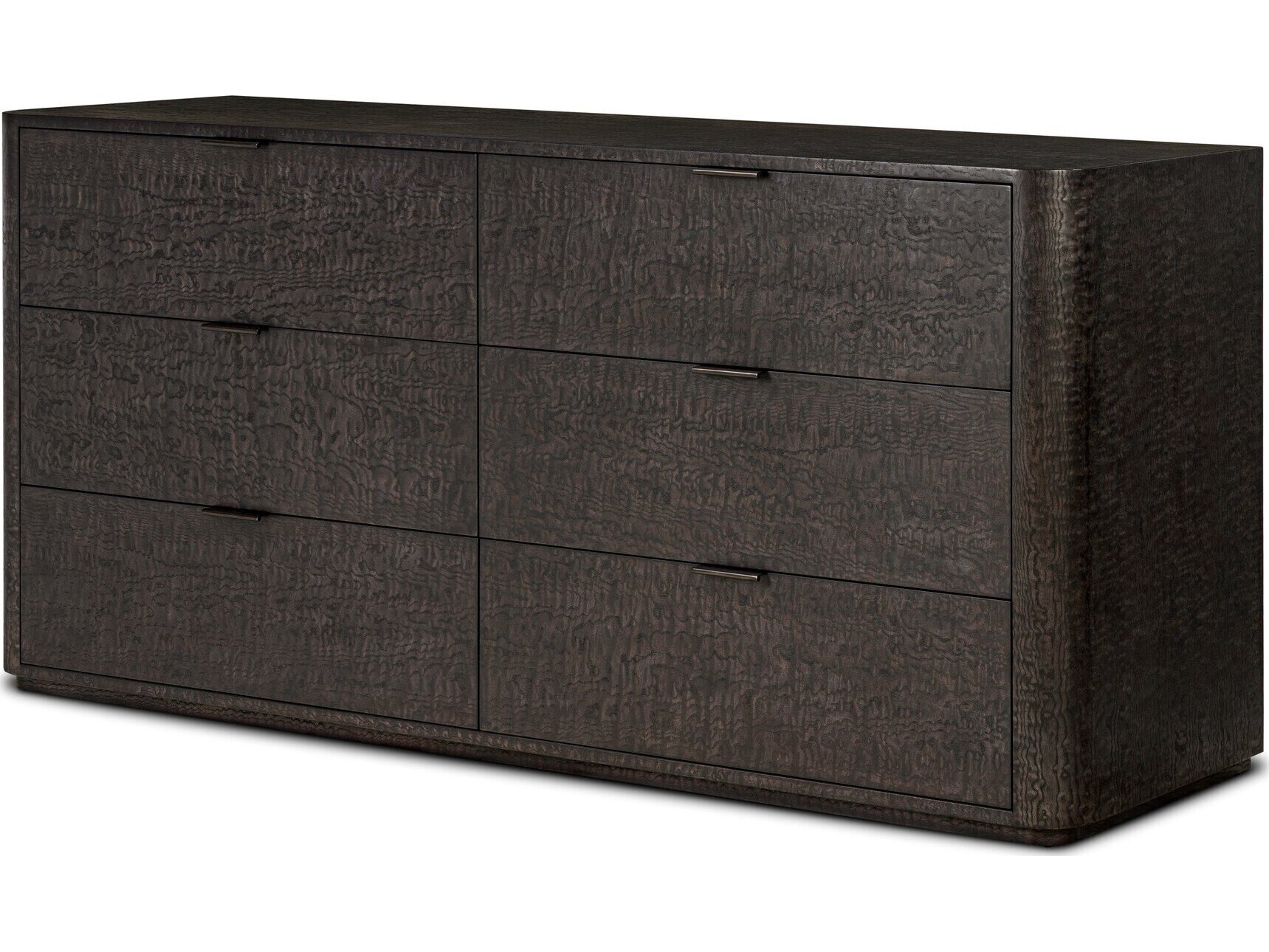 Westley 6-Drawers Brown Double Dresser
