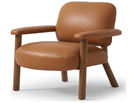 Four Hands Carnegie Brown Leather Accent Chair