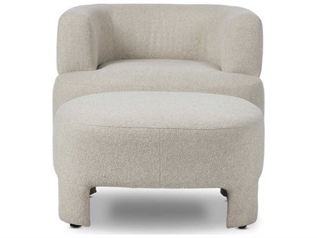 Four Hands Farrow White Fabric Accent Chair