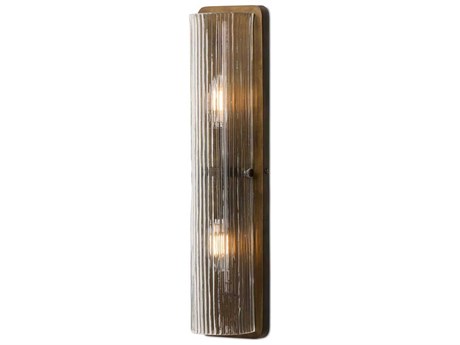 Four Hands Hutton Kenji Sconce - Clear Reeded Glass