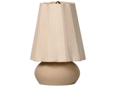 Four Hands Dane Posie Table Lamp - Tan Speckled Ceramic