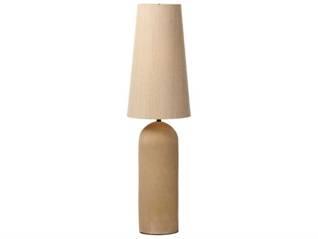 Four Hands Dane Posie Floor Lamp - Tan Speckled Ceramic
