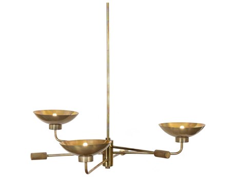 Four Hands Camden Lund Chandelier - Burnt Brass