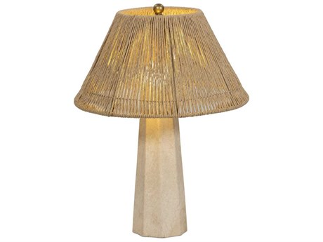 Four Hands Asher Astra Table Lamp - Cream Italian Marble