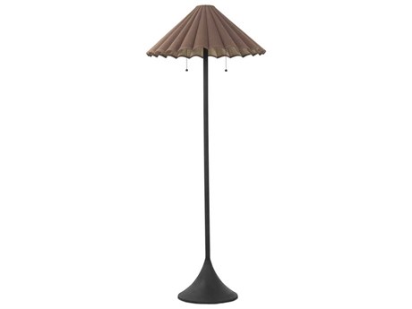 Four Hands Hutton Fiorella Floor Lamp - Black Wrought Iron