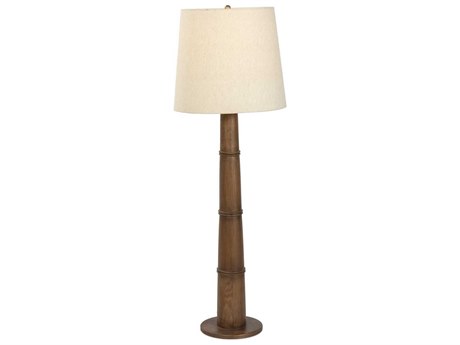 Four Hands Asher Nerissa Floor Lamp - Warm Brown Oak