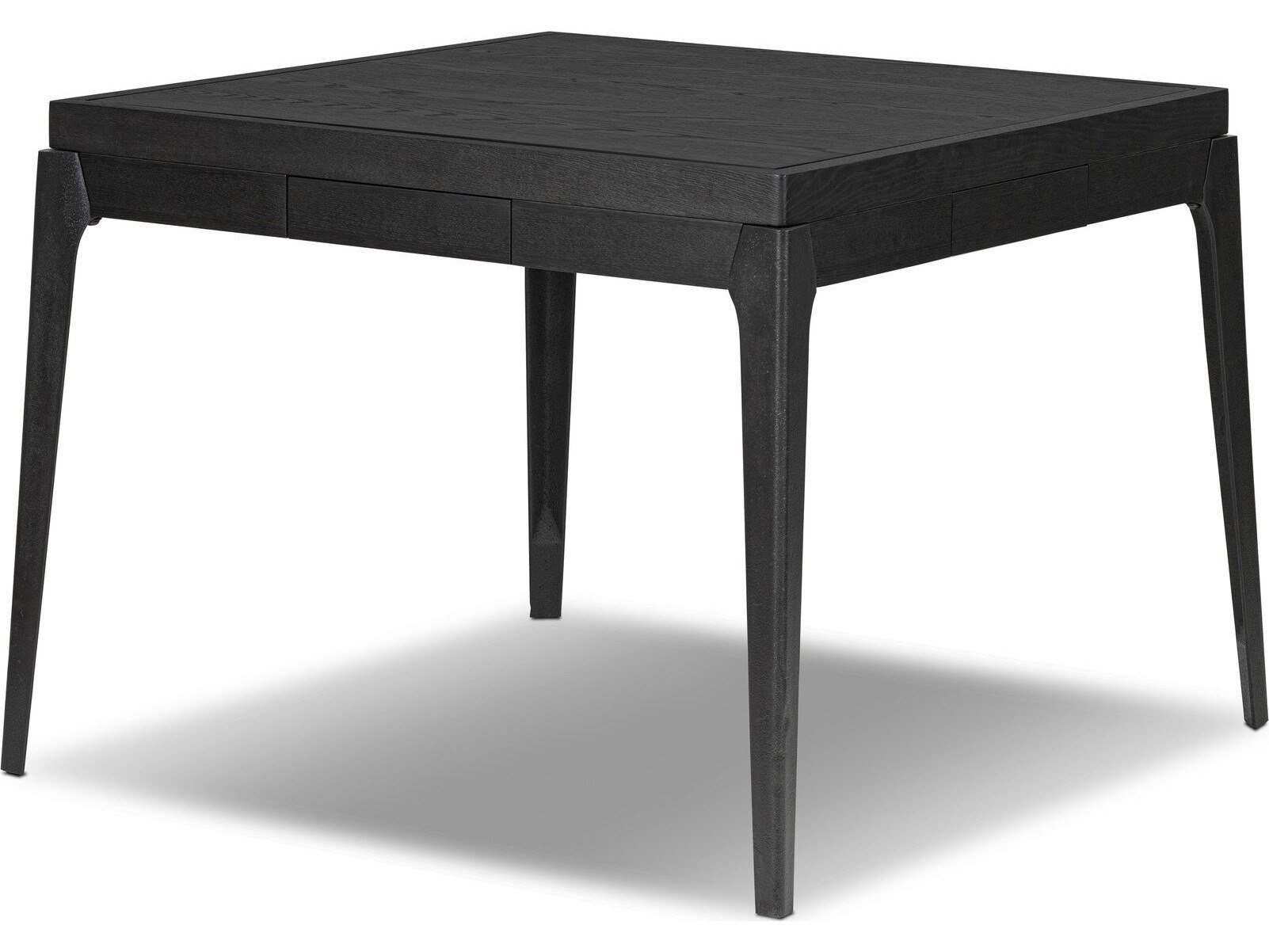 District Modern Classic Black Oak Mahjong Game Table