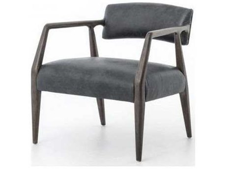 Four Hands Abbott Tyler Black Leather Accent Chair