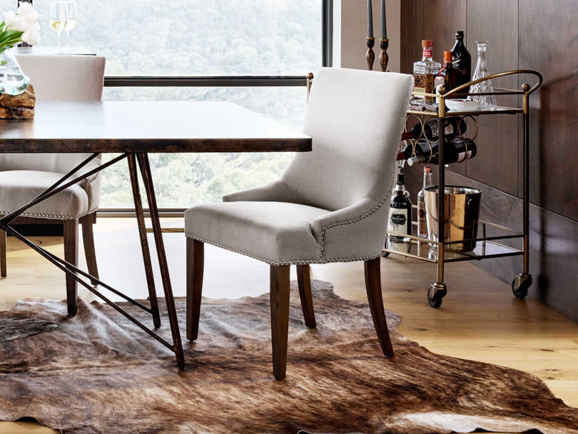 Four Hands Ashford Linen Sadie Dining Side Chair FSCASH06GP05