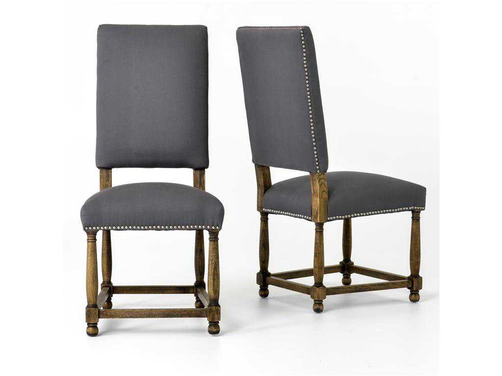 Four Hands Ashford Gray Linen Connor Dining Side Chair FSCASH10GP06