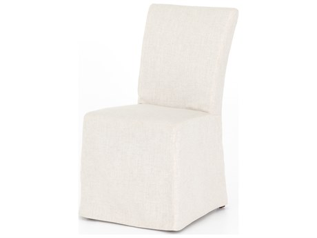 Four Hands Ashford Vista Birch Wood Beige Upholstered Side Dining Chair