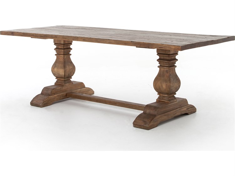 Four Hands Hughes Bleached Oak 86 5 X 31 Rectangular Durham Dining Table