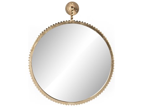 Four Hands Camden Cru Round Wall Mirror