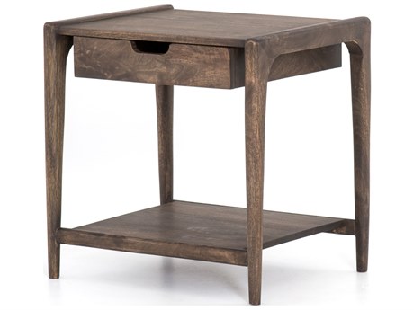 Four Hands Harmon Valeria Rectangular Wood Aged Brown End Table