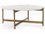 Four Hands Marlow Hammered Grey / Clear Powder Coat / Polished White Marble 39'' Wide Octagon Coffee Table  FSIMAR179