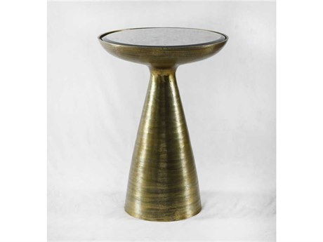 Four Hands Marlow Round Glass End Table