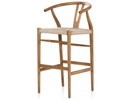 Four Hands Grass Roots Muestra Bar Stool-Natural Teak