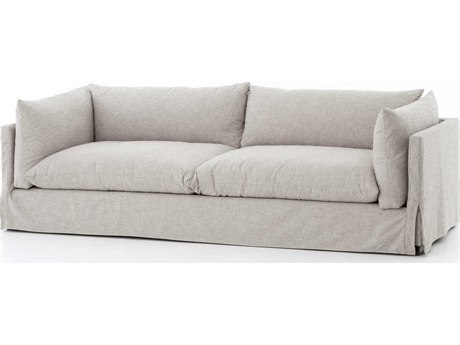 Four Hands Atelier Habitat Valley Nimbus Espresso Gray Upholstered Sofa