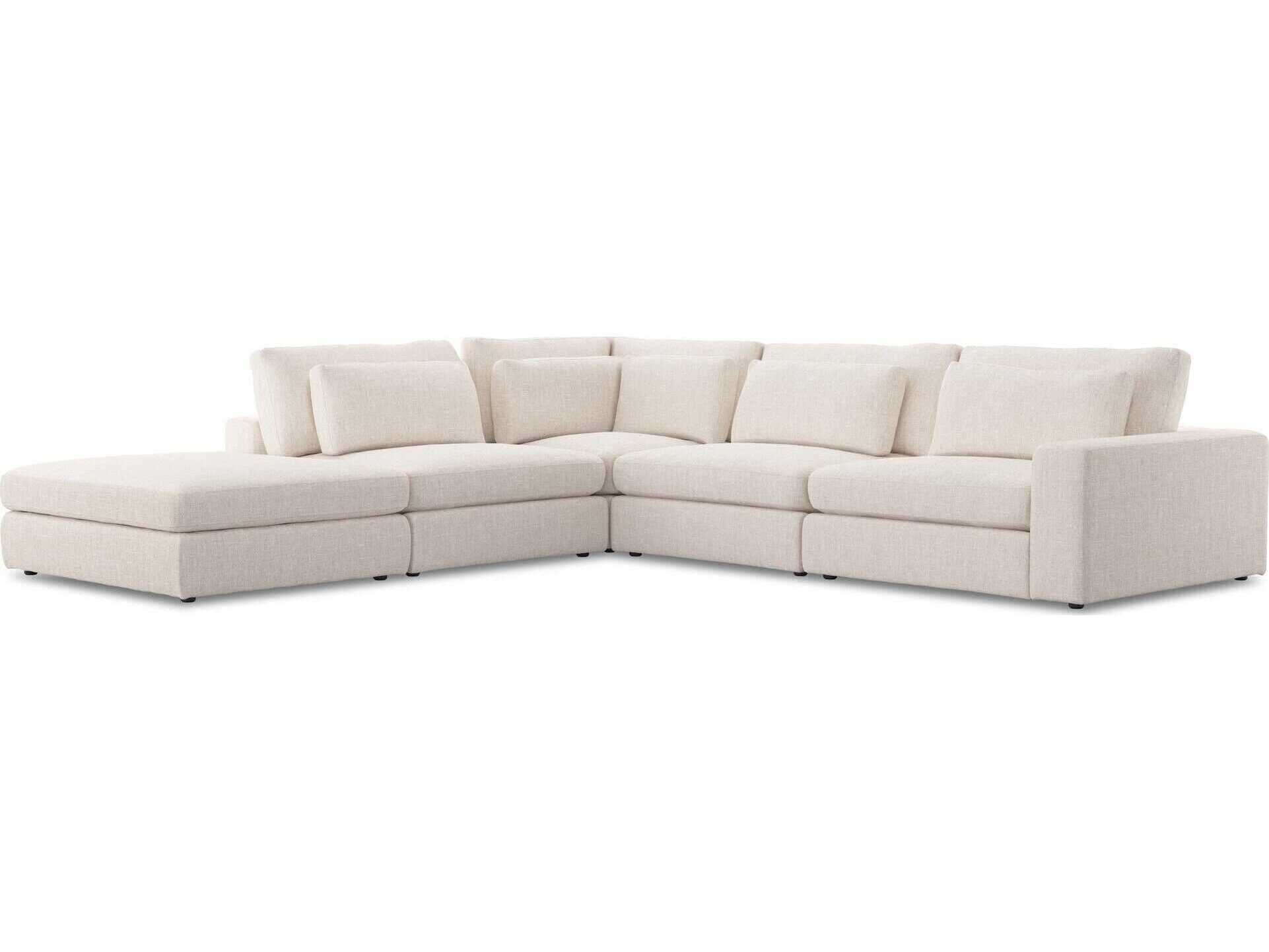 Four Hands Atelier Bloor 4 Piece Raf Sectional W Ottoman - Thumbnail 4