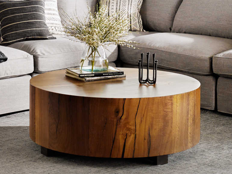 Four Hands Coffee Table Round Hot, Four Hands Mesa Round Coffee Table Dimensions