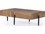 Four Hands Wesson Indra 51" Rectangular Black Plywood Dark Hammered Iron Spalted Primavera Coffee Table  FS107564004