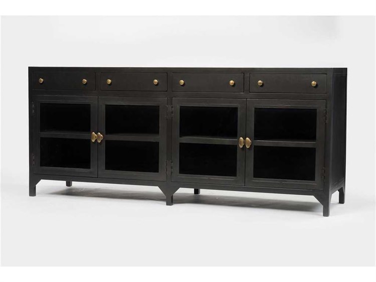 Photos - Coffee Table Four Hands Belmont Shadow Box Rectangular Wood Console Table VBEL-F037