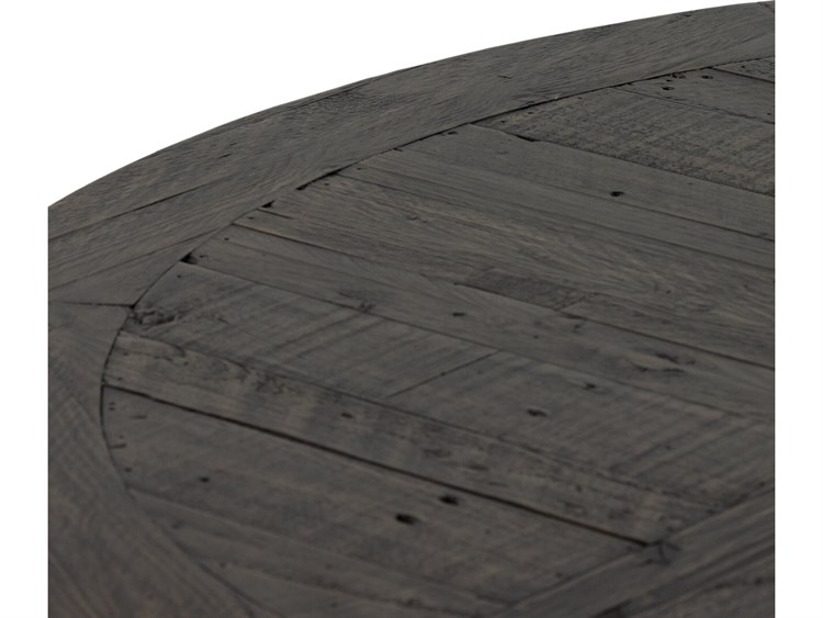 Four Hands Reclaimed Cintra Extendable Round Wood Rustic Black Olive ...