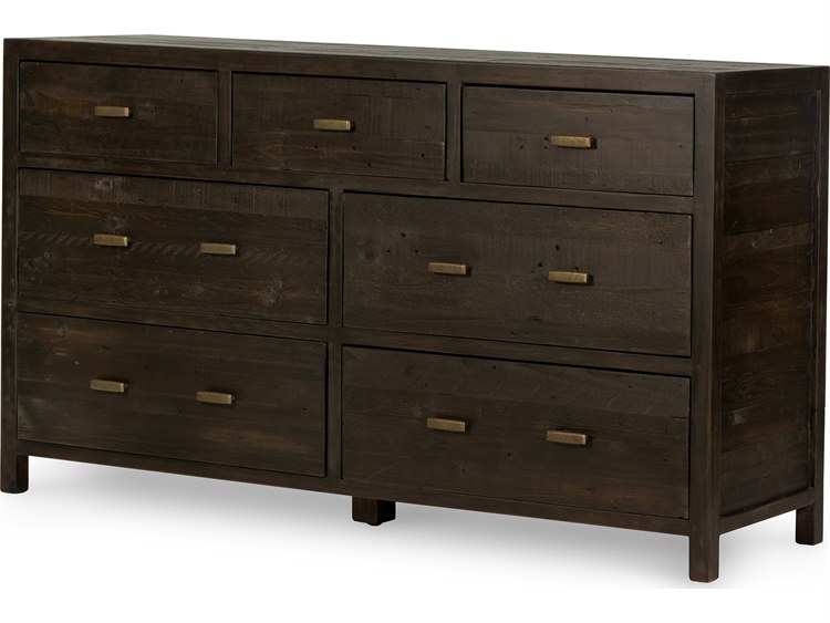 Four Hands Caminito Dark Carbon 7 Drawers Double Dresser Vcnb 14 73