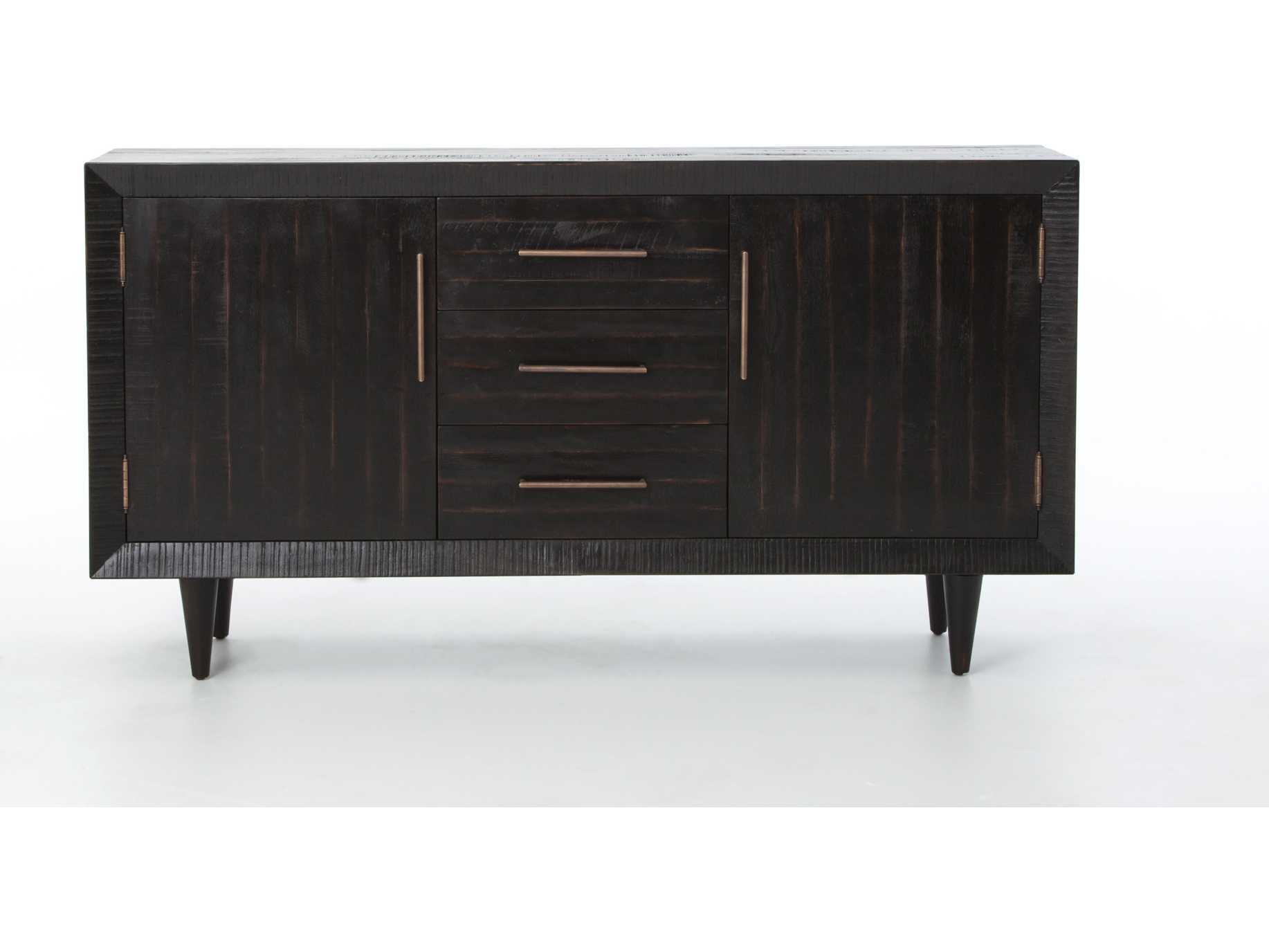 Four Hands Hadley Burnished Black 67 x 15.75 Suki Media Console