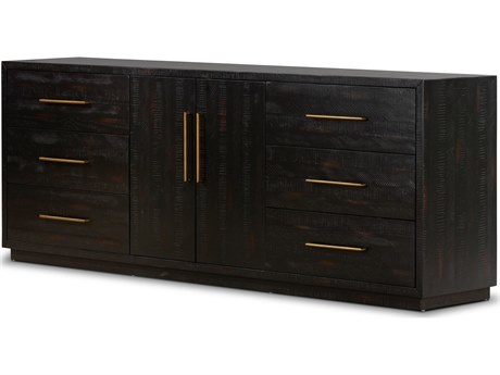 Four Hands Hadley Suki Burnished Black Large Media Console