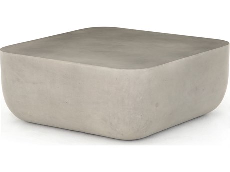 Four Hands Thayer Ivan Square Grey Concrete Coffee Table