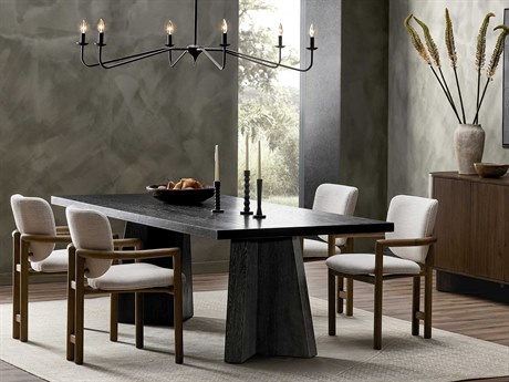 Four Hands Wells Oak Wood Dining Room Set