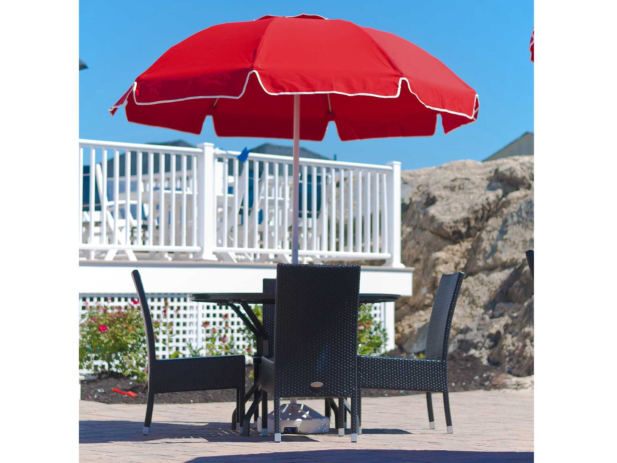 Frankford Catalina Fiberglass Patio 7 5 Foot Wide Octagon Manual Hover To Zoom