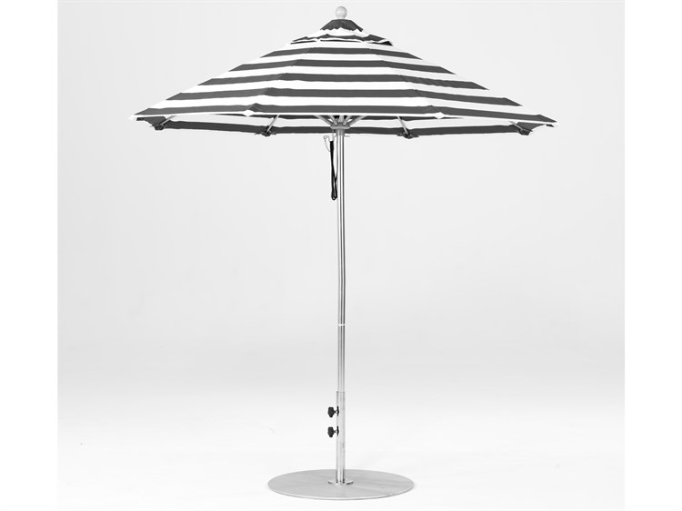 Frankford Umbrellas Monterey 7.5 Octagon Pulley Lift Umbrella - Nonstocked Stripe