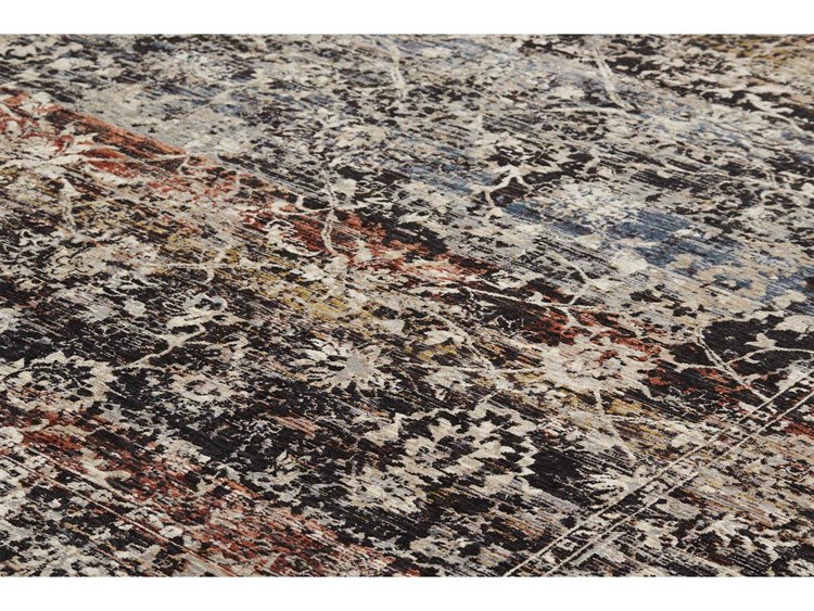 Feizy Rugs Caprio Bordered Area Rug | FZ3962FBLUERUST