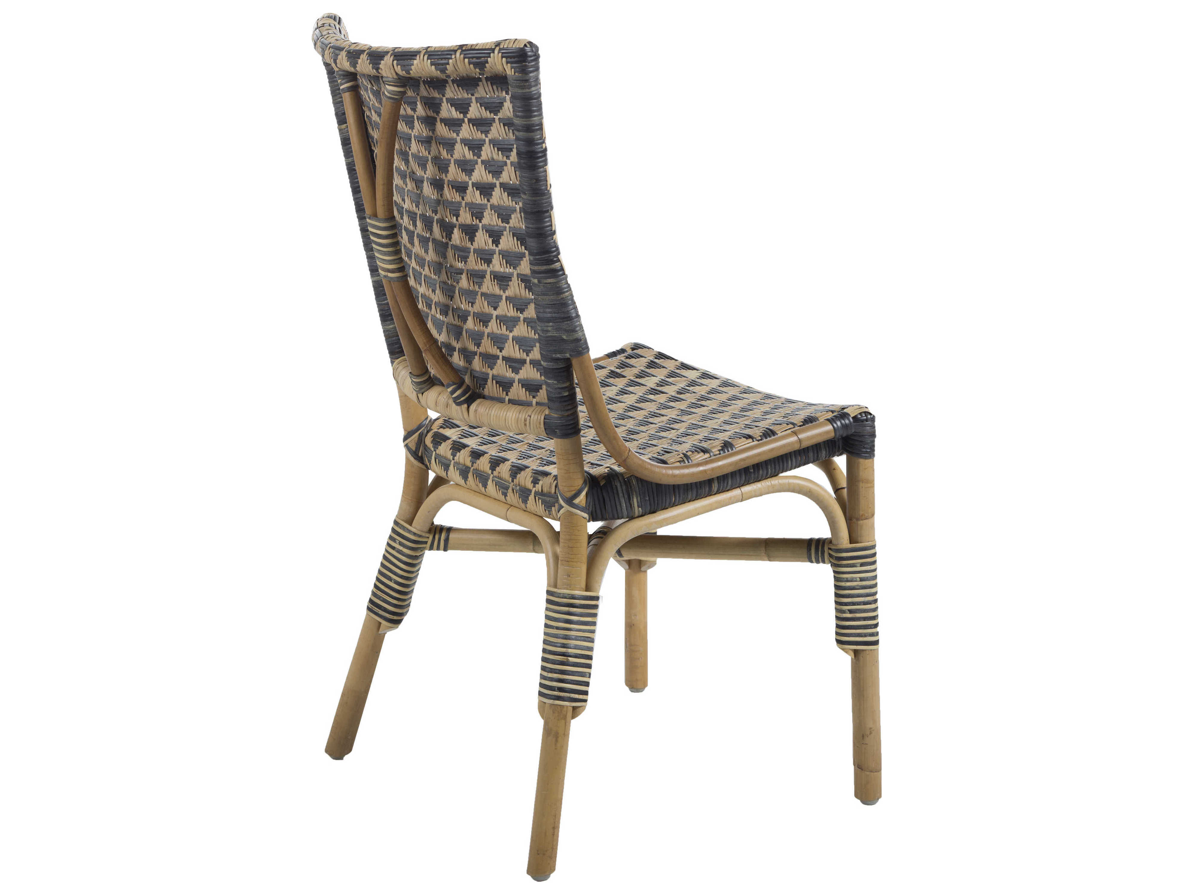 Gabby Tessa Natural & Black Rattan Dining Side Chair GASCH157220