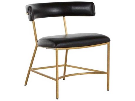 Gabby Matthew Brown Faux Leather Side Dining Chair