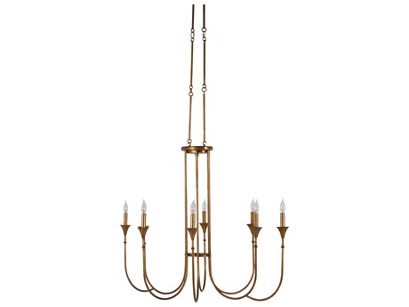 Gabby Kathleen 8-Light Gilded Gold Candelabra Chandelier