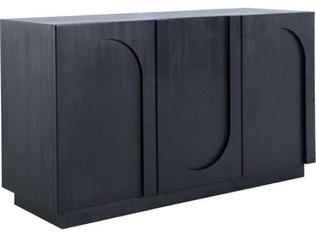 Gabby Natalia Ebonized Brown Mindi Wood Accent Cabinet