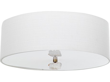 Gabby Mabel 2-Light White Flush Mount