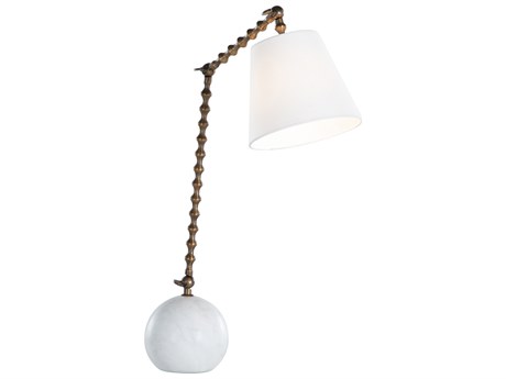 Gabby Nadine Antique Brass Natural Alabaster Buffet Lamp